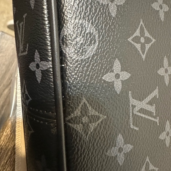 Louis Vuitton Black and Gray Monogram Messenger Bag